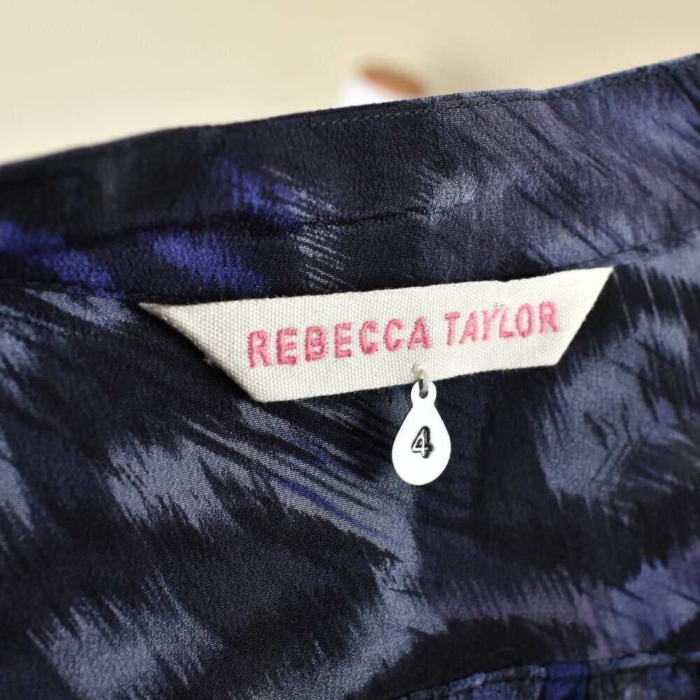 Rebecca Taylor Silk Leopard Animal Print Shirt Dress - 4 - Picture 10 of 10